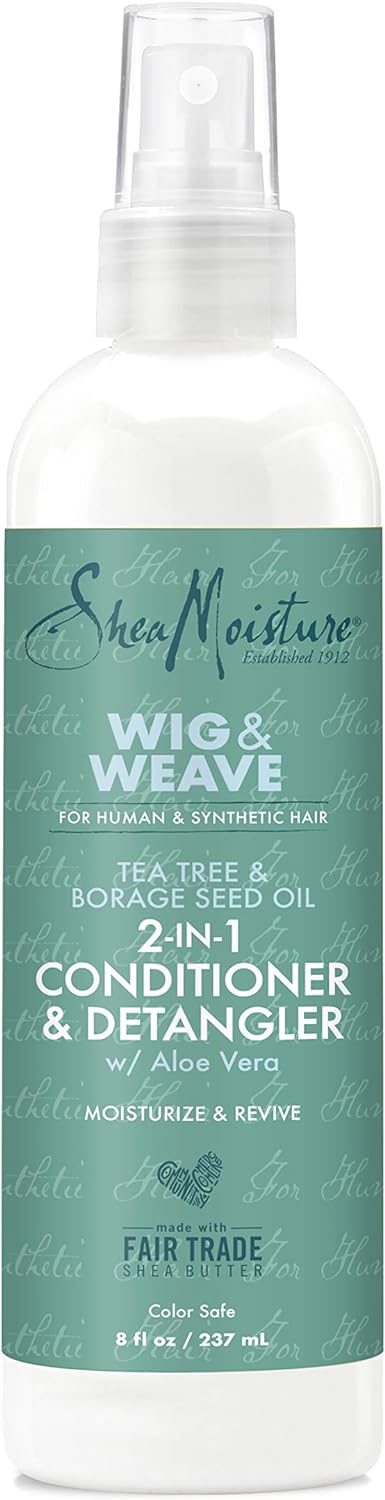 Shea Moisture Wig & Weave Tea Tree & Borage Seed Oil 2-in-1 Conditioner & Detangler