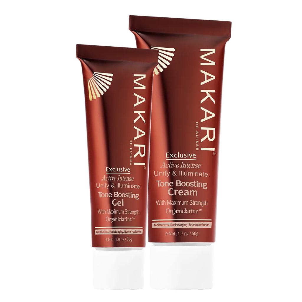 Makari Exclusive - Tone Boosting Cream and Tone Boosting Gel Face Combo Set