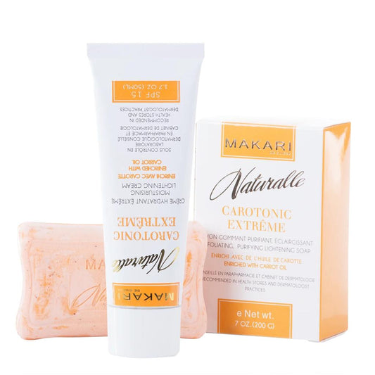 Makari Naturalle Carotonic Extreme - Bar Soap and Face Cream Combo Kit
