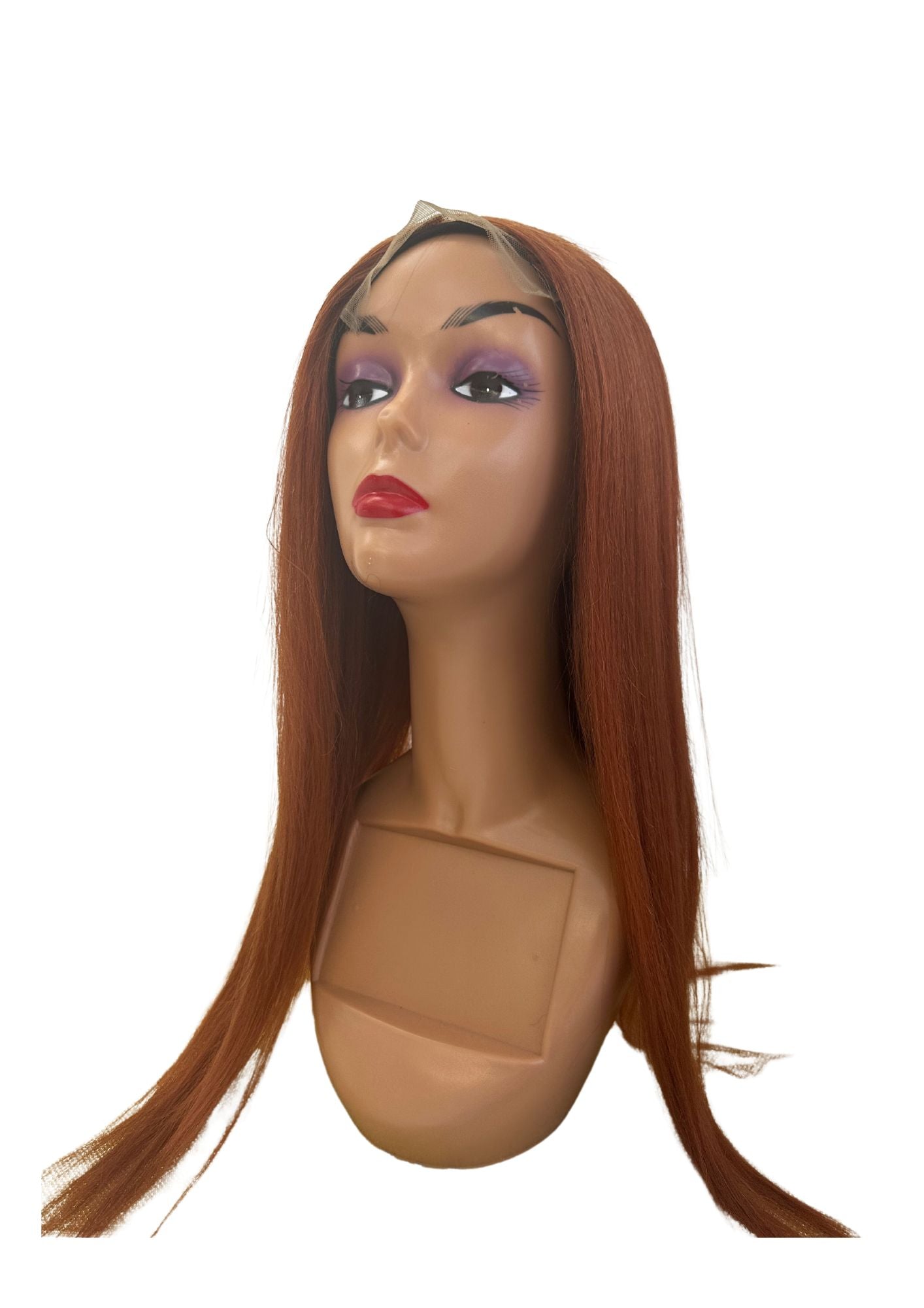 R&T 18'' STRAIGHT ORANGE BLENDED WIG